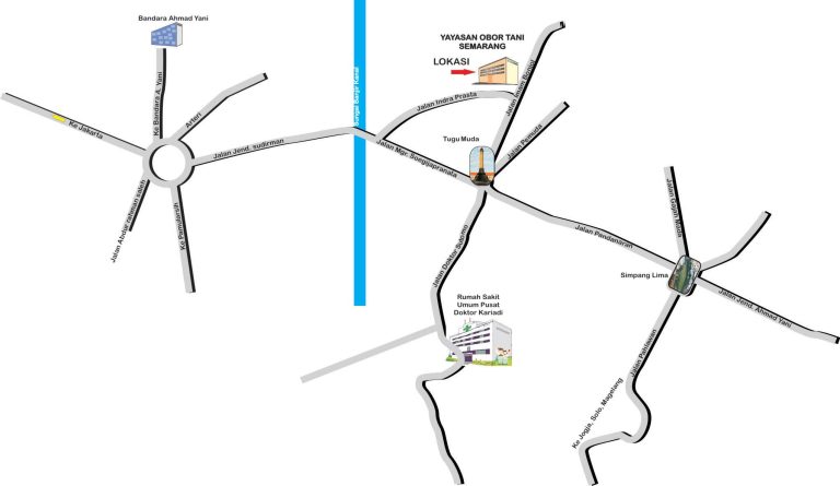 Denah Lokasi Kantor Yayasan Obor Tani Semarang
